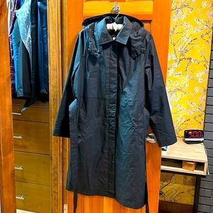 Banana Republic Rain trench with hood and removable quilted liner